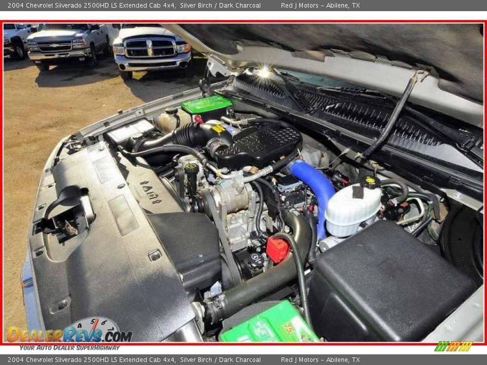 2004 Chevrolet Silverado 2500HD LS Extended Cab 4x4 Silver Birch / Dark Charcoal Photo #24