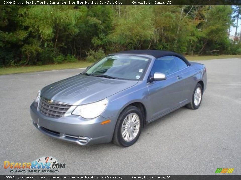 2009 Chrysler Sebring Touring Convertible Steel Silver Metallic / Dark Slate Gray Photo #1
