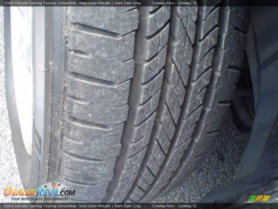 2009 Chrysler Sebring Touring Convertible Steel Silver Metallic / Dark Slate Gray Photo #10