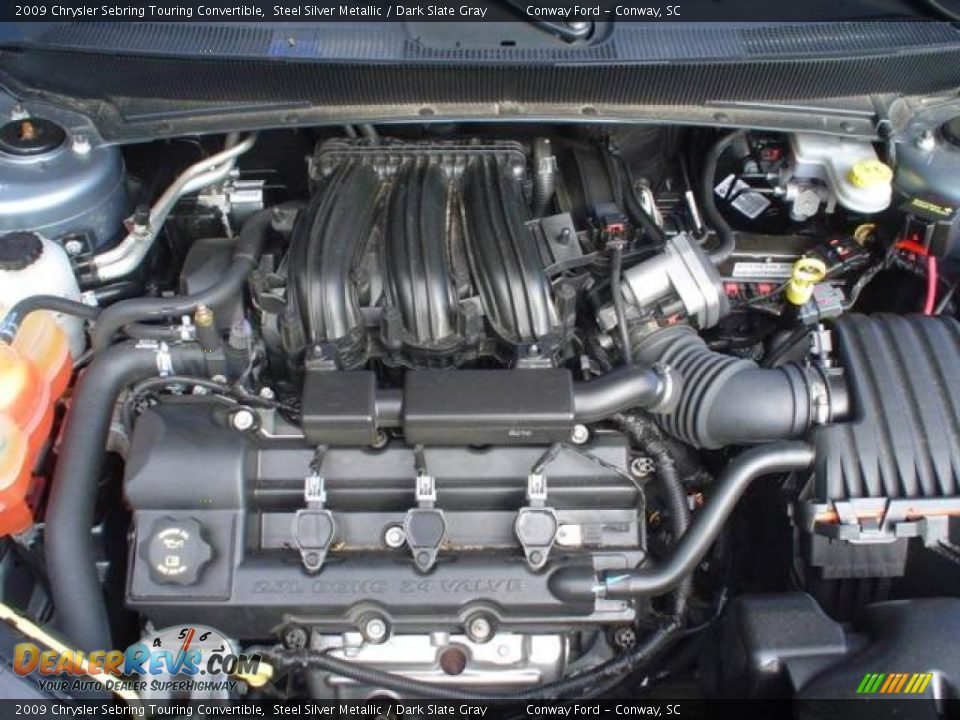 2009 Chrysler Sebring Touring Convertible Steel Silver Metallic / Dark Slate Gray Photo #11