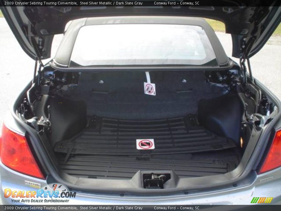 2009 Chrysler Sebring Touring Convertible Steel Silver Metallic / Dark Slate Gray Photo #14