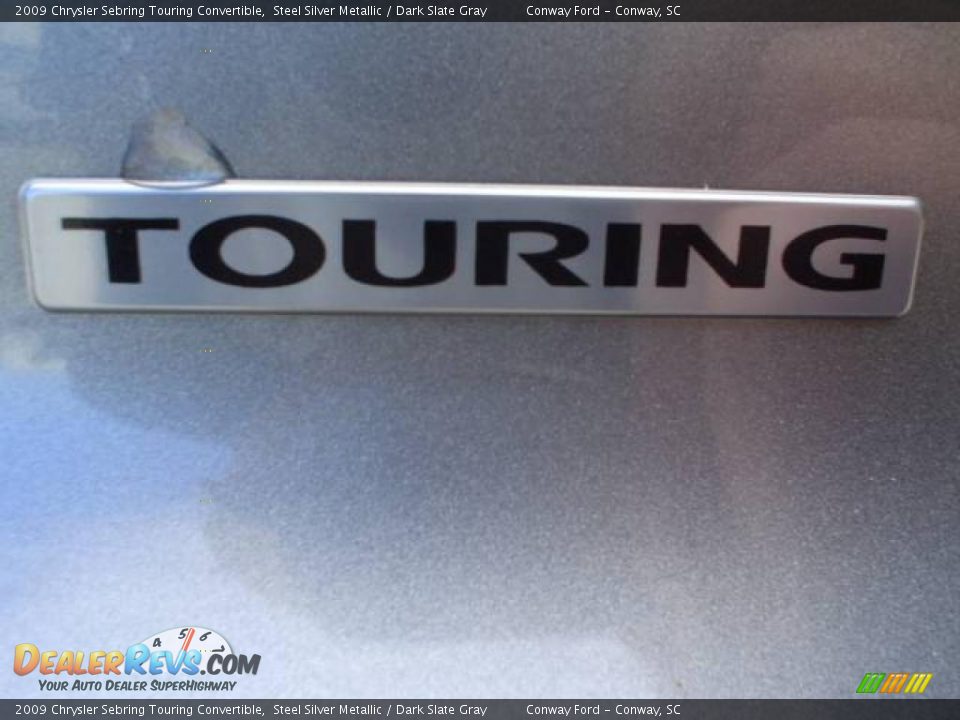 2009 Chrysler Sebring Touring Convertible Steel Silver Metallic / Dark Slate Gray Photo #15