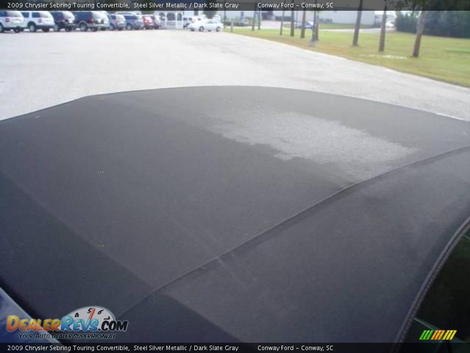2009 Chrysler Sebring Touring Convertible Steel Silver Metallic / Dark Slate Gray Photo #17