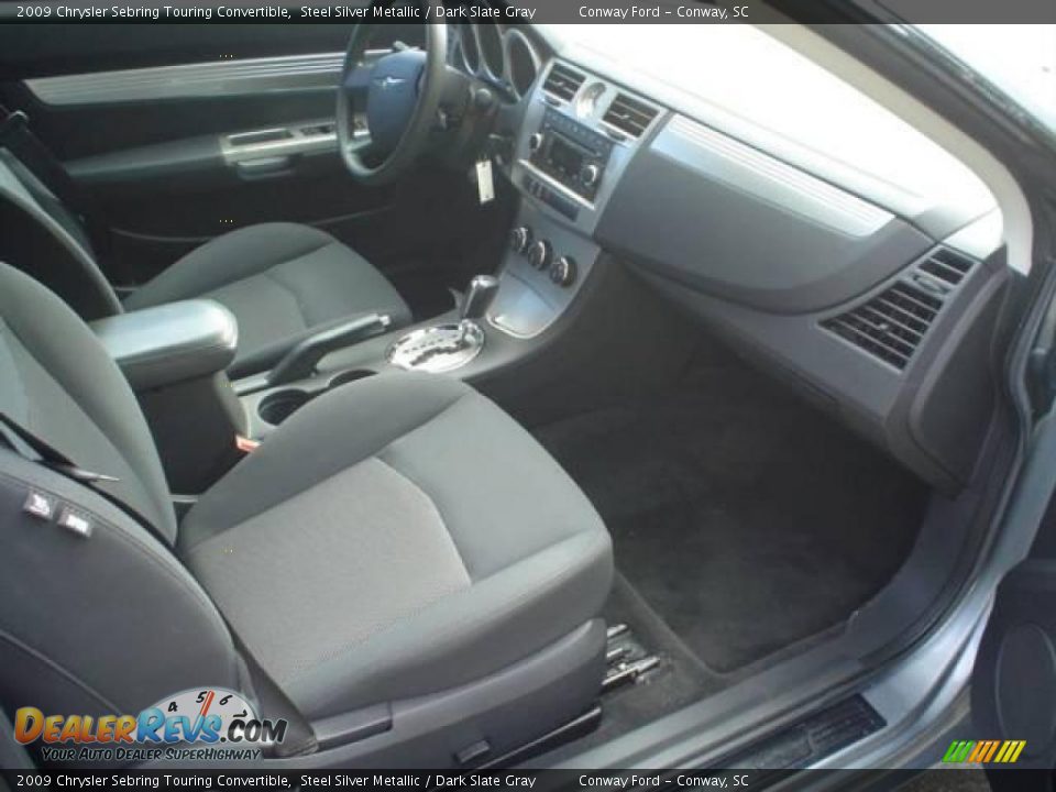 2009 Chrysler Sebring Touring Convertible Steel Silver Metallic / Dark Slate Gray Photo #20