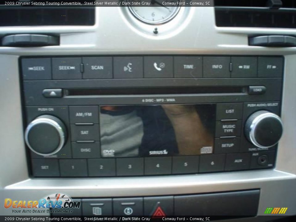 2009 Chrysler Sebring Touring Convertible Steel Silver Metallic / Dark Slate Gray Photo #23