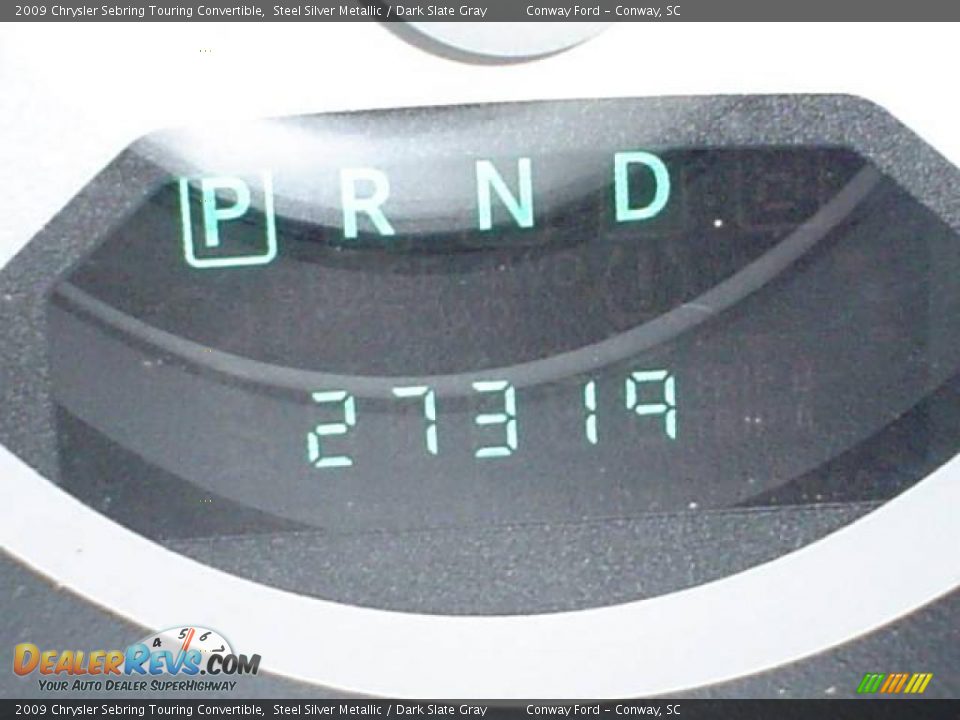 2009 Chrysler Sebring Touring Convertible Steel Silver Metallic / Dark Slate Gray Photo #25