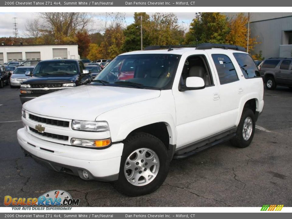 2006 Chevrolet Tahoe Z71 4x4 Summit White / Tan/Neutral Photo #1