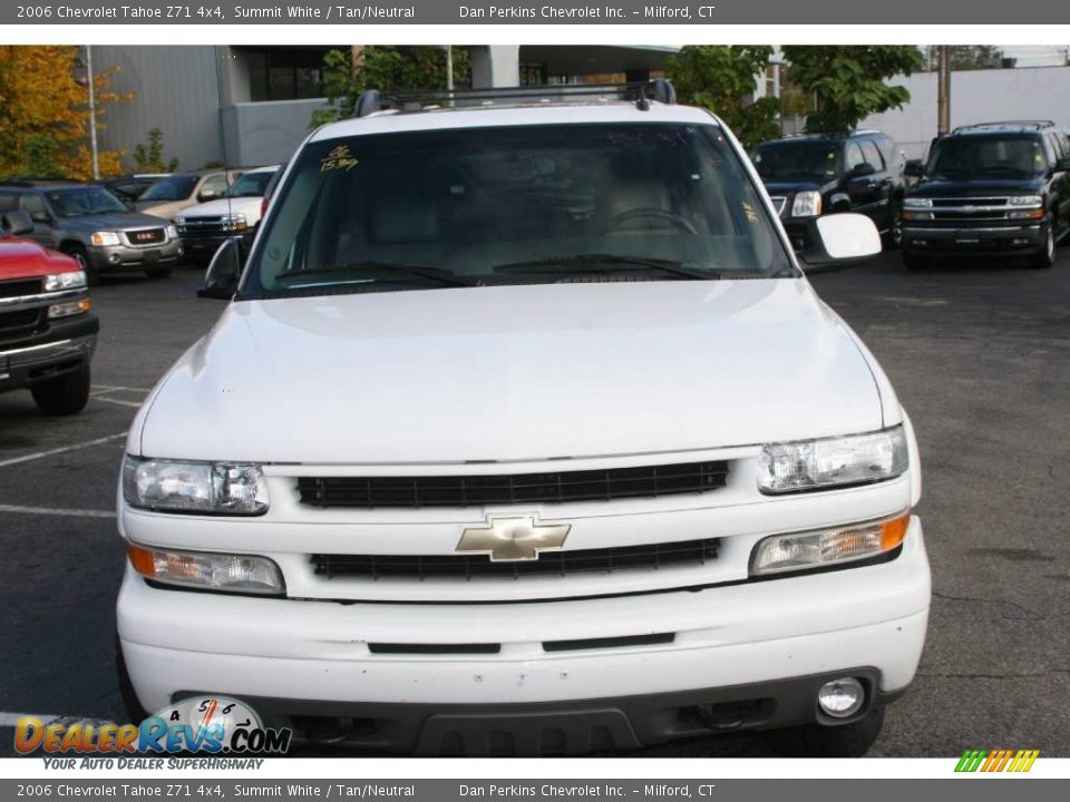 2006 Chevrolet Tahoe Z71 4x4 Summit White / Tan/Neutral Photo #2