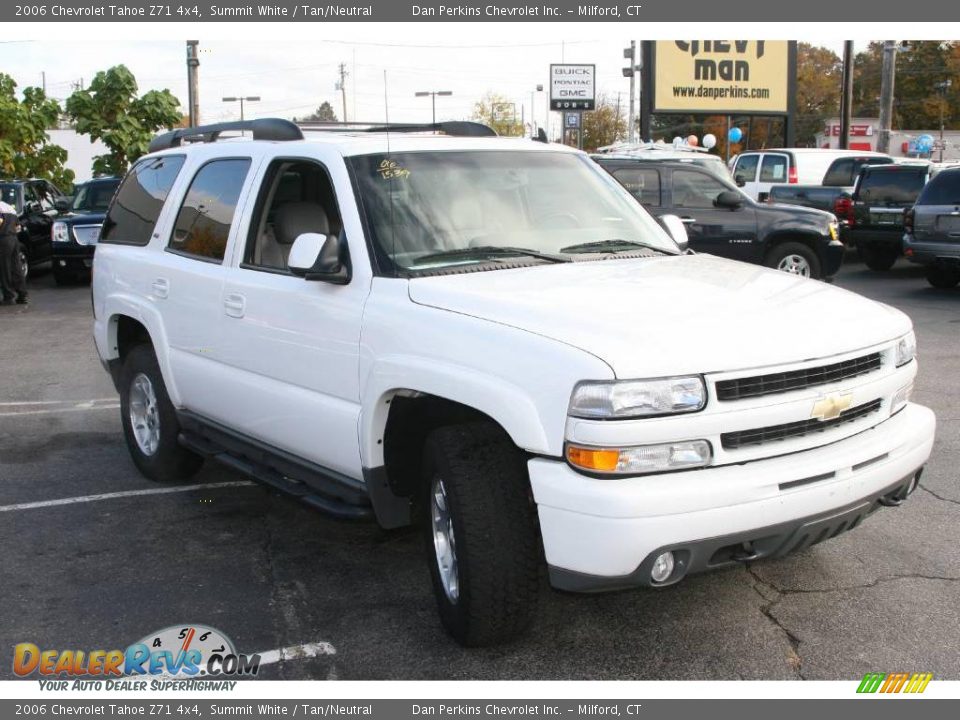 2006 Chevrolet Tahoe Z71 4x4 Summit White / Tan/Neutral Photo #3