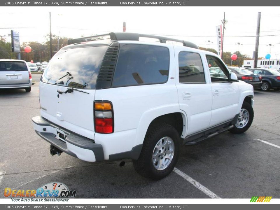 2006 Chevrolet Tahoe Z71 4x4 Summit White / Tan/Neutral Photo #5