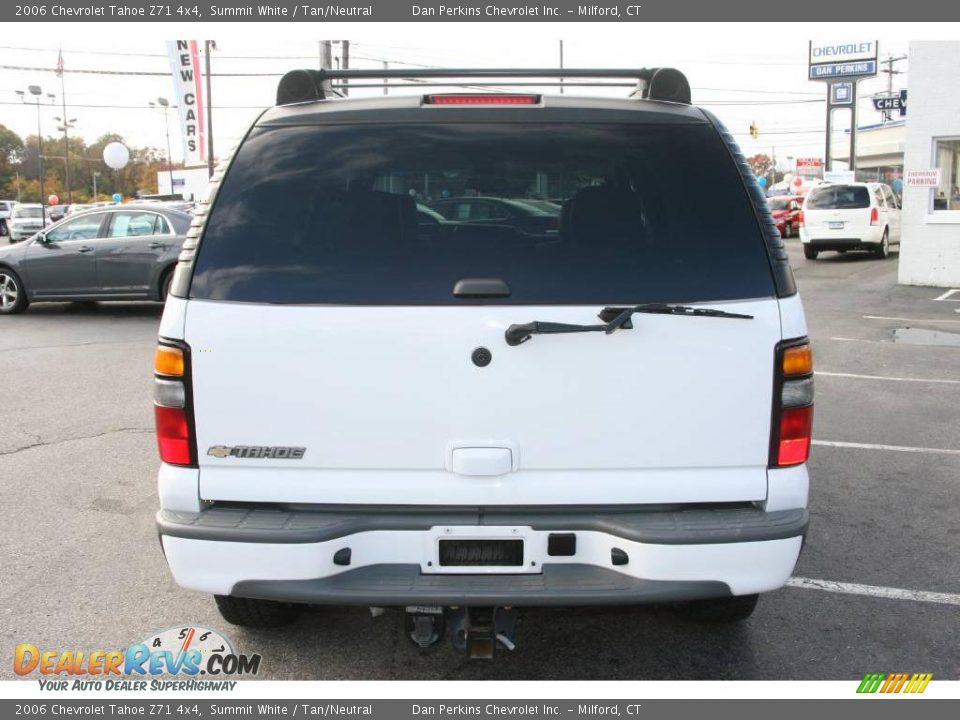 2006 Chevrolet Tahoe Z71 4x4 Summit White / Tan/Neutral Photo #6