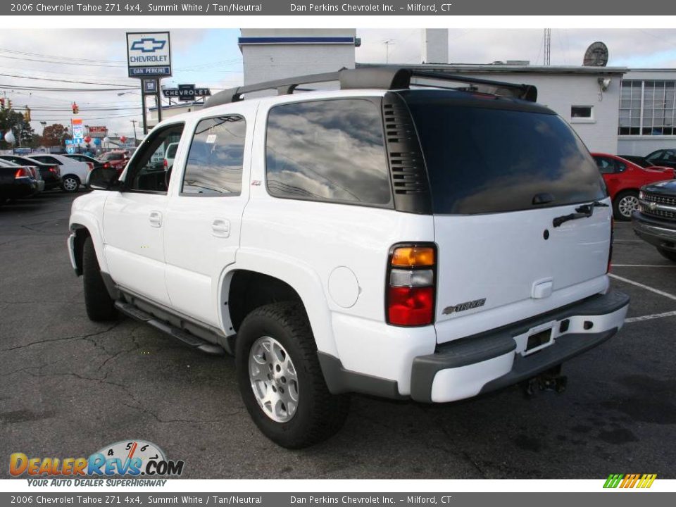 2006 Chevrolet Tahoe Z71 4x4 Summit White / Tan/Neutral Photo #8