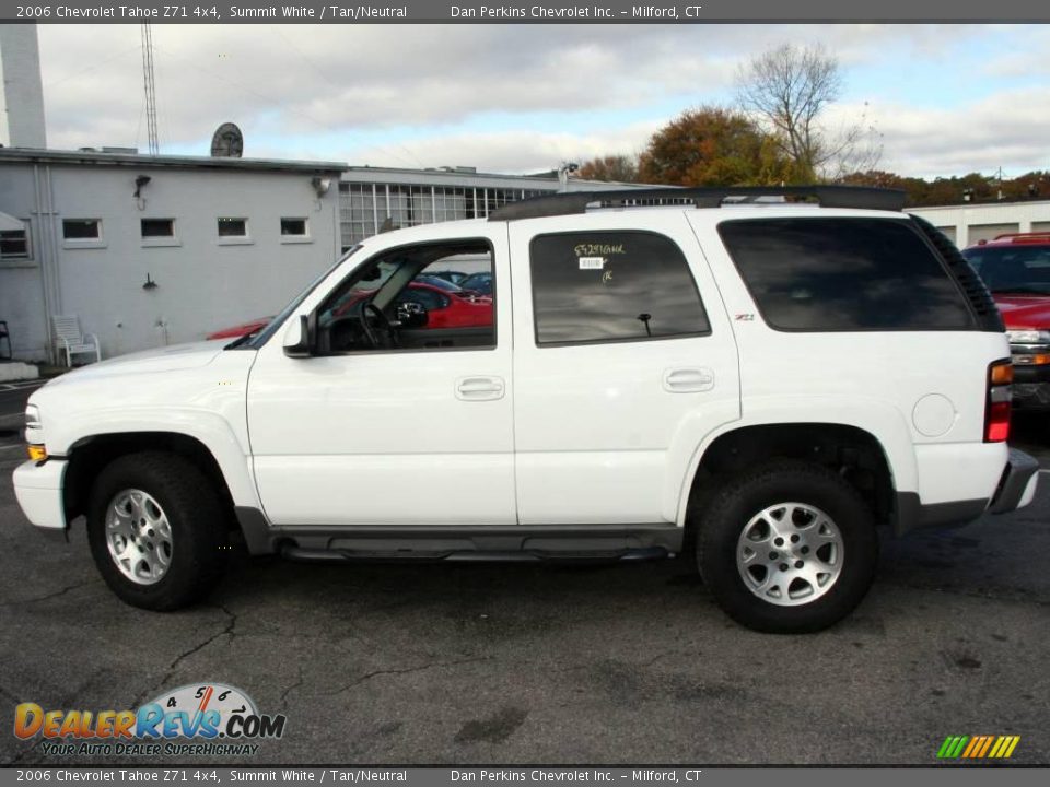 2006 Chevrolet Tahoe Z71 4x4 Summit White / Tan/Neutral Photo #9