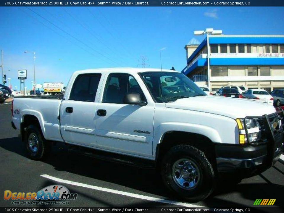 2006 Chevrolet Silverado 2500HD LT Crew Cab 4x4 Summit White / Dark Charcoal Photo #1