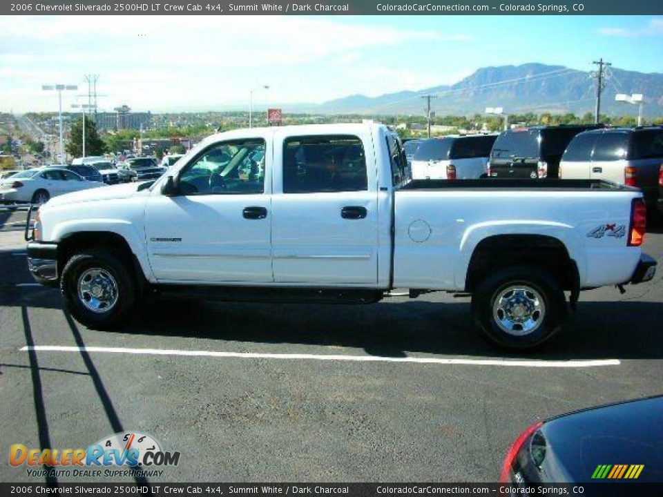 2006 Chevrolet Silverado 2500HD LT Crew Cab 4x4 Summit White / Dark Charcoal Photo #2