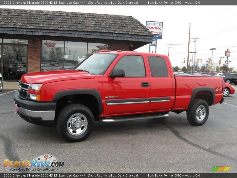 2006 Chevrolet Silverado 2500HD LT Extended Cab 4x4 Sport Red Metallic / Dark Charcoal Photo #1