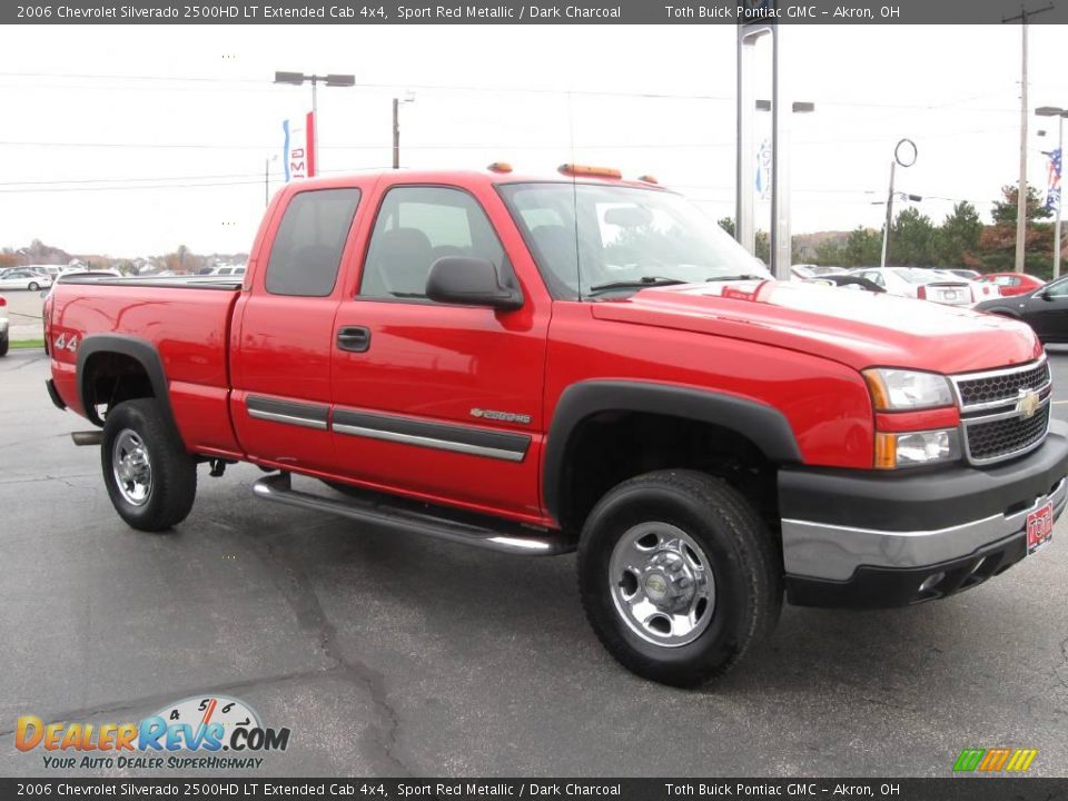 2006 Chevrolet Silverado 2500HD LT Extended Cab 4x4 Sport Red Metallic / Dark Charcoal Photo #6