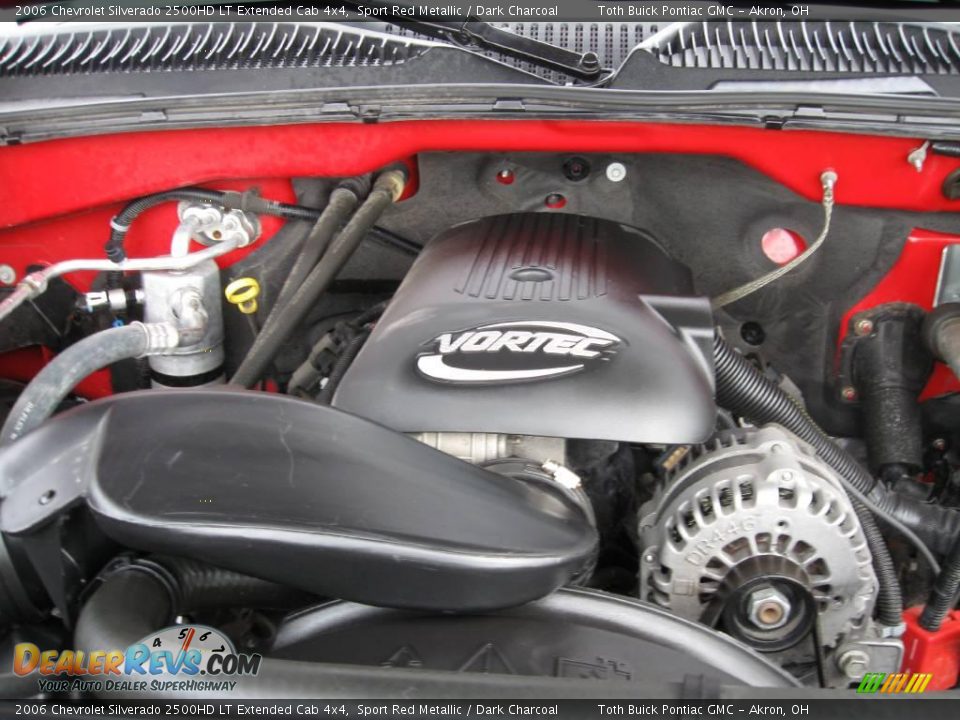 2006 Chevrolet Silverado 2500HD LT Extended Cab 4x4 Sport Red Metallic / Dark Charcoal Photo #22