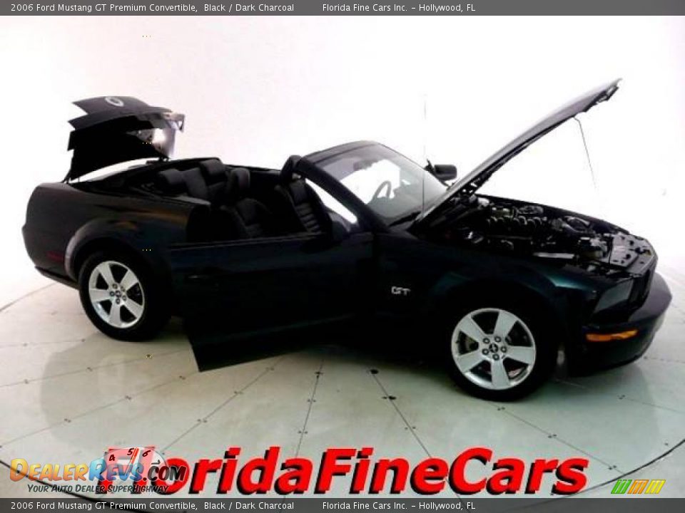 2006 Ford Mustang GT Premium Convertible Black / Dark Charcoal Photo #7