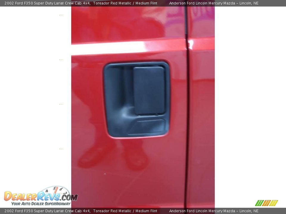 2002 Ford F350 Super Duty Lariat Crew Cab 4x4 Toreador Red Metallic / Medium Flint Photo #23