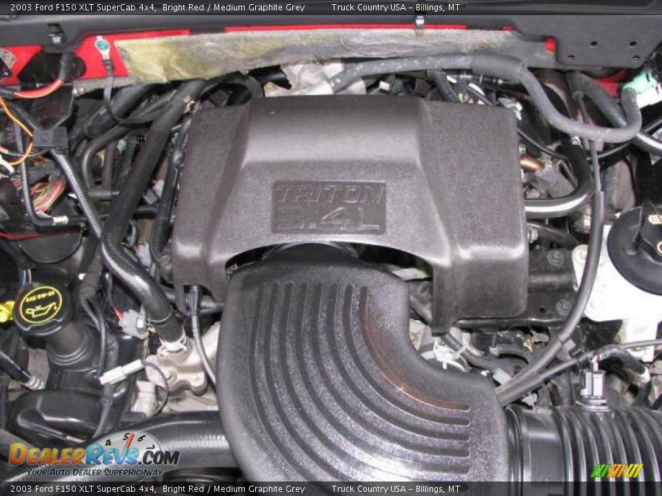 2003 Ford F150 XLT SuperCab 4x4 Bright Red / Medium Graphite Grey Photo #11