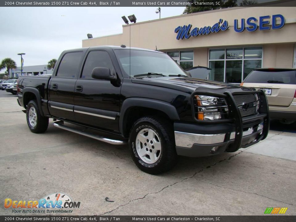 2004 Chevrolet Silverado 1500 Z71 Crew Cab 4x4 Black / Tan Photo #2