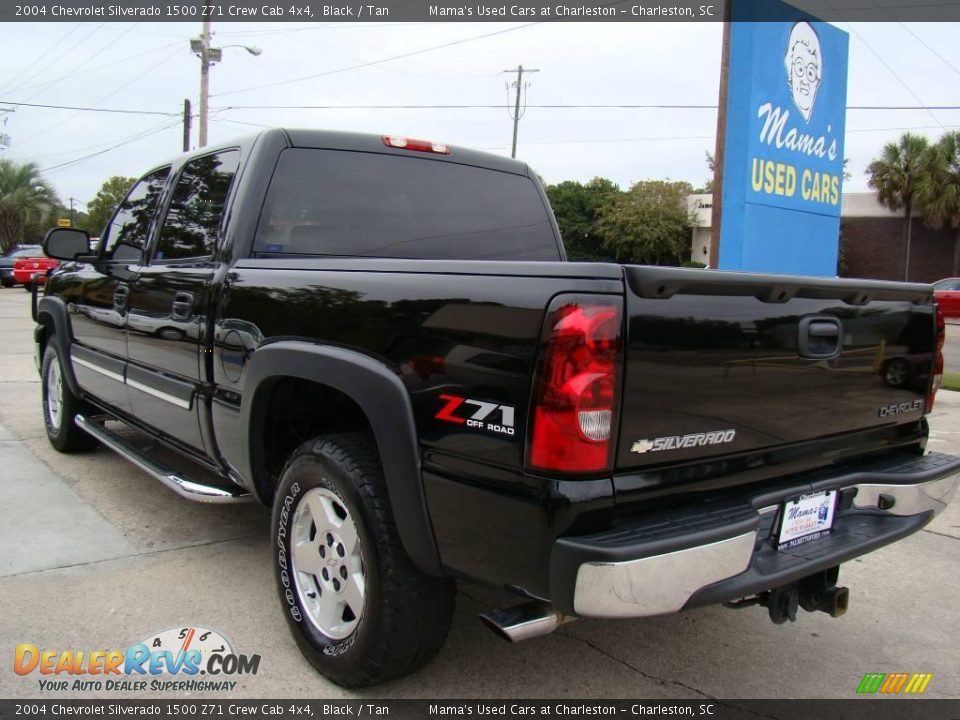 2004 Chevrolet Silverado 1500 Z71 Crew Cab 4x4 Black / Tan Photo #6