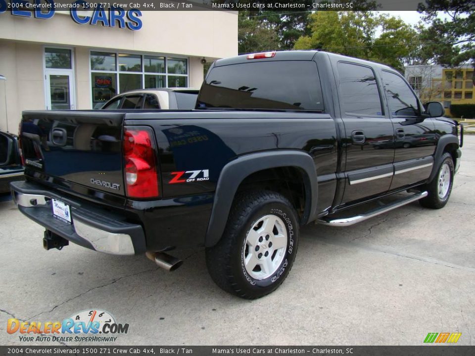 2004 Chevrolet Silverado 1500 Z71 Crew Cab 4x4 Black / Tan Photo #8