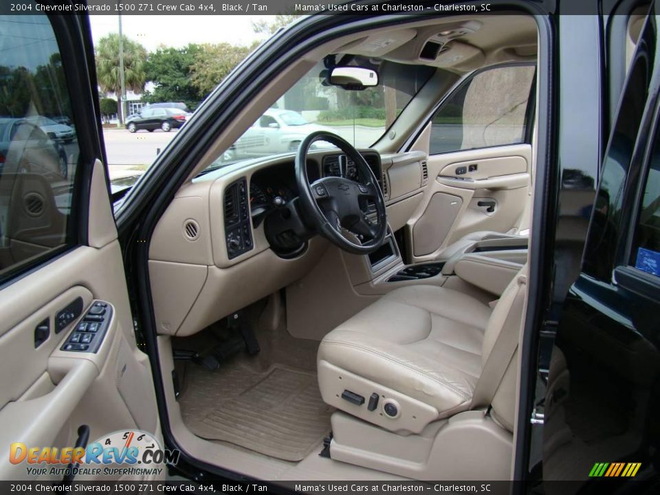 2004 Chevrolet Silverado 1500 Z71 Crew Cab 4x4 Black / Tan Photo #10