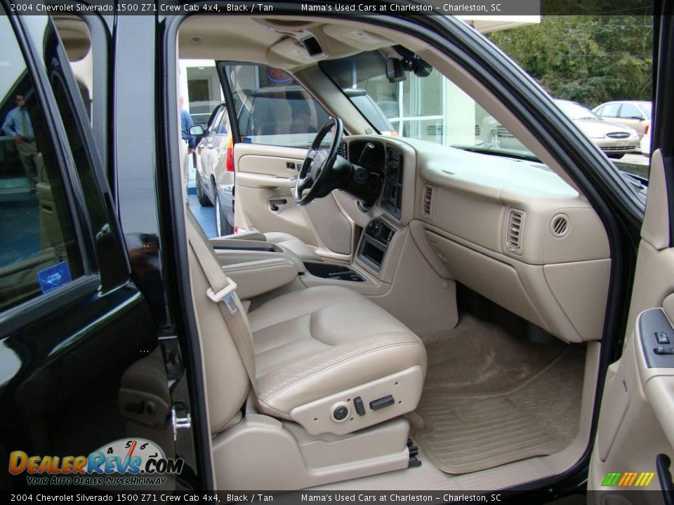 2004 Chevrolet Silverado 1500 Z71 Crew Cab 4x4 Black / Tan Photo #12