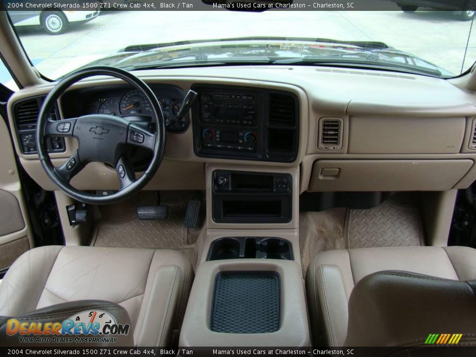 2004 Chevrolet Silverado 1500 Z71 Crew Cab 4x4 Black / Tan Photo #14