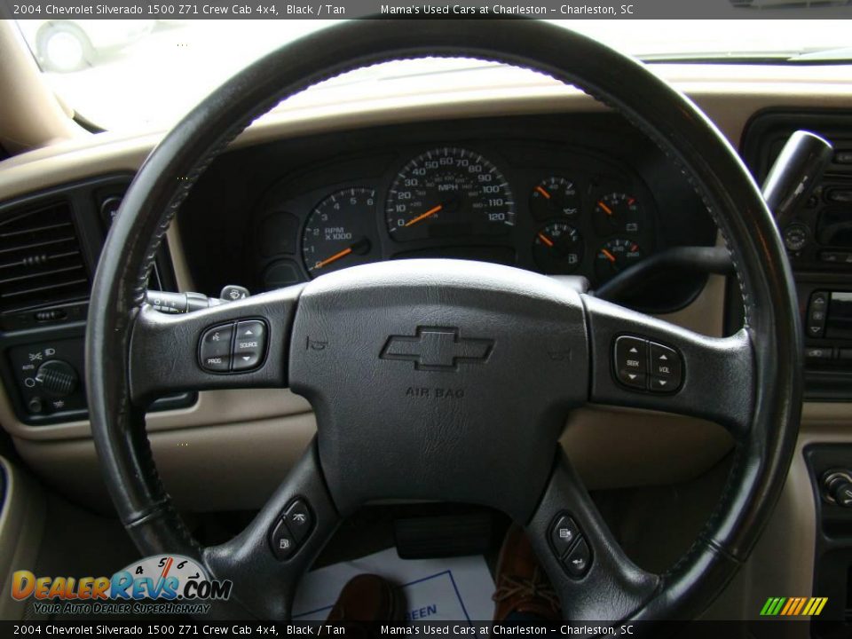 2004 Chevrolet Silverado 1500 Z71 Crew Cab 4x4 Black / Tan Photo #19