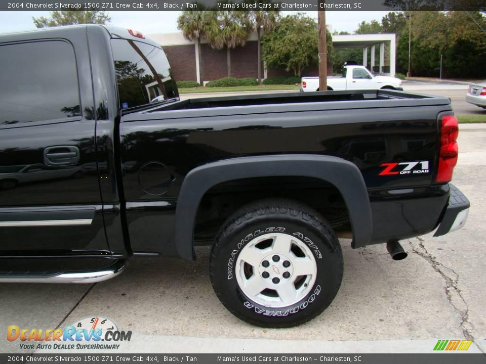 2004 Chevrolet Silverado 1500 Z71 Crew Cab 4x4 Black / Tan Photo #28