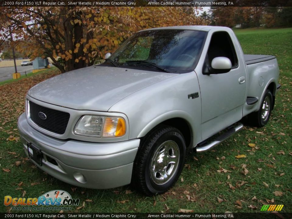 2003 Ford F150 XLT Regular Cab Silver Metallic / Medium Graphite Grey Photo #1