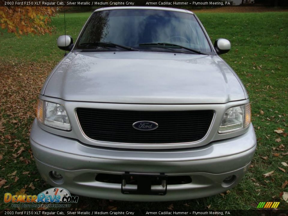 2003 Ford F150 XLT Regular Cab Silver Metallic / Medium Graphite Grey Photo #3