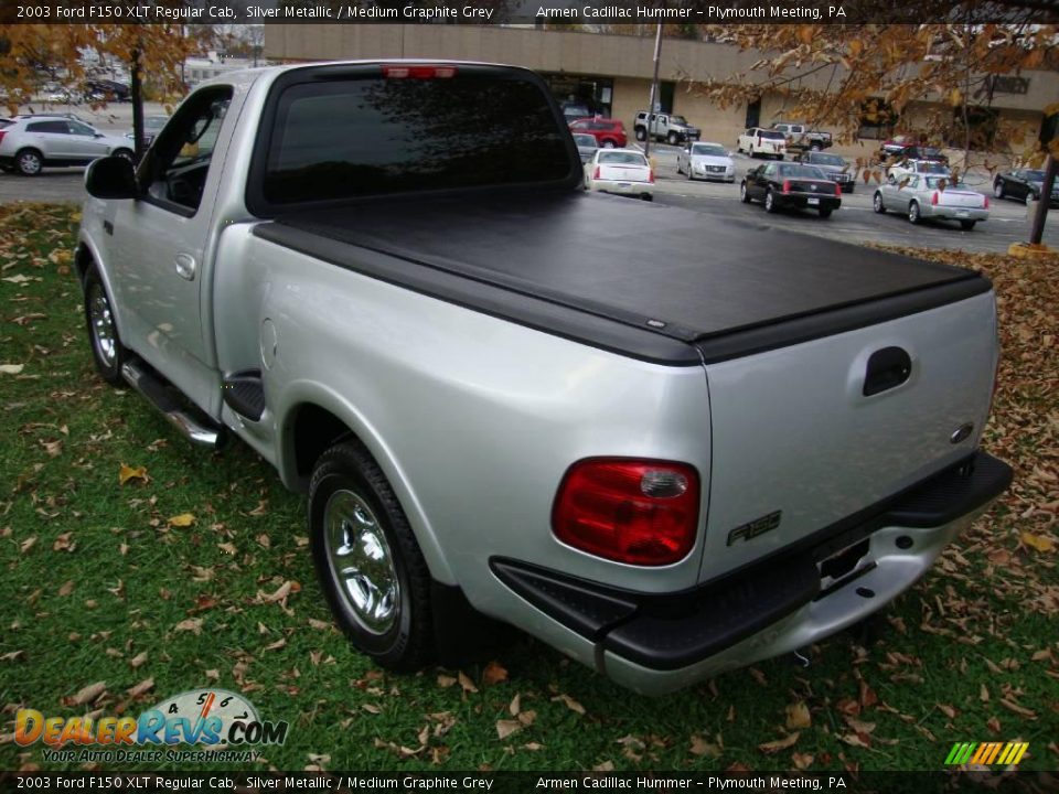 2003 Ford F150 XLT Regular Cab Silver Metallic / Medium Graphite Grey Photo #9