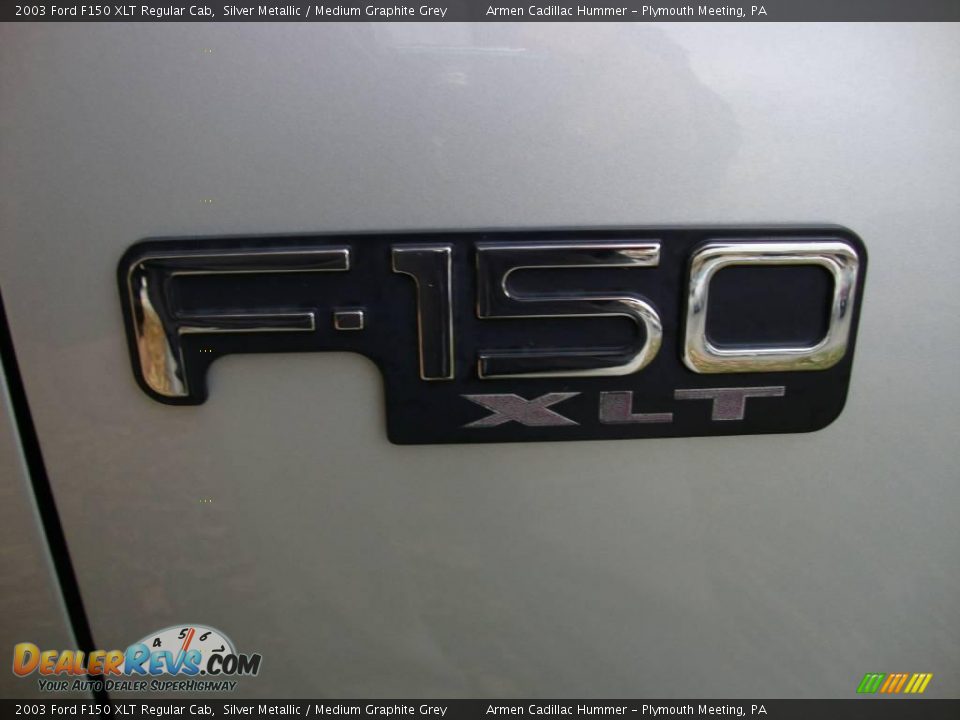 2003 Ford F150 XLT Regular Cab Silver Metallic / Medium Graphite Grey Photo #21