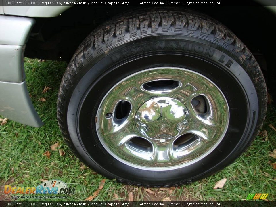 2003 Ford F150 XLT Regular Cab Silver Metallic / Medium Graphite Grey Photo #25