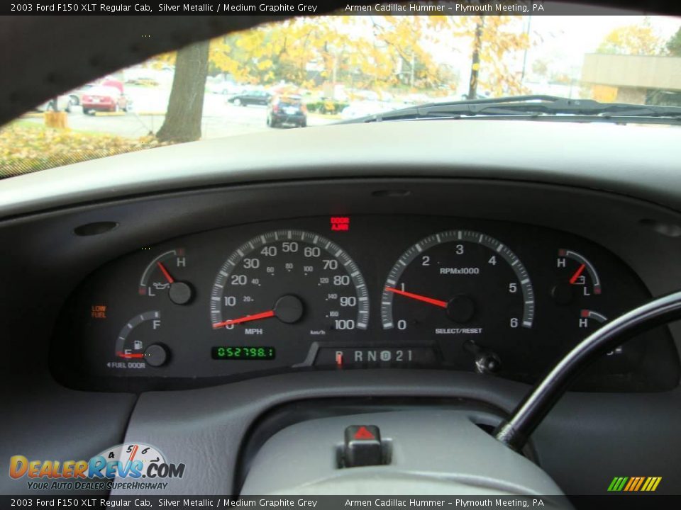 2003 Ford F150 XLT Regular Cab Silver Metallic / Medium Graphite Grey Photo #32
