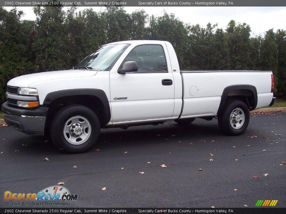 2002 Chevrolet Silverado 2500 Regular Cab Summit White / Graphite Photo #1