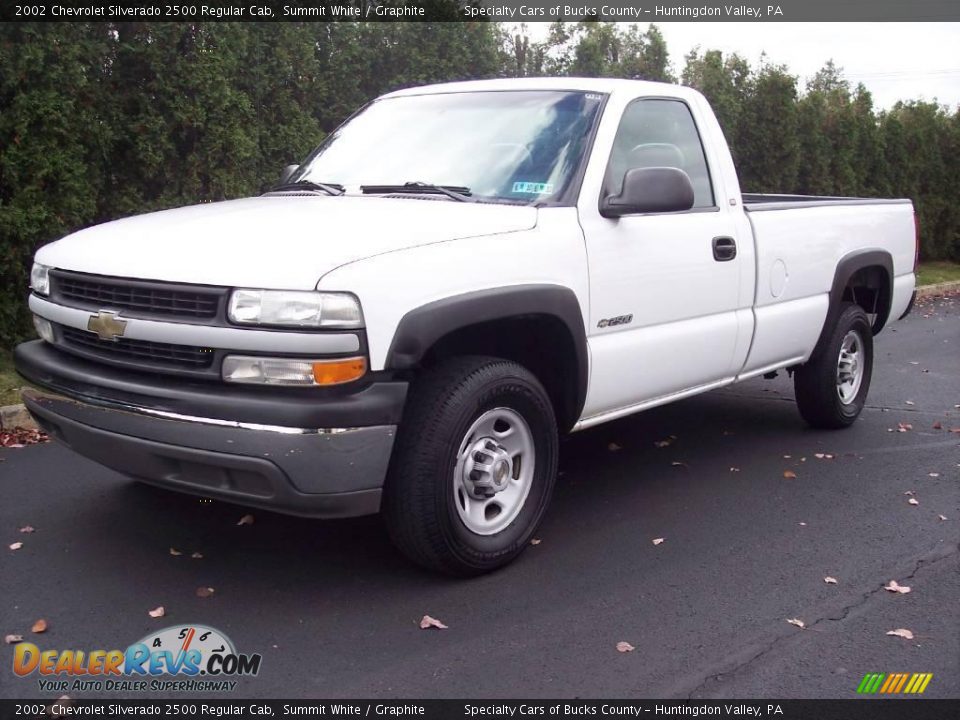 2002 Chevrolet Silverado 2500 Regular Cab Summit White / Graphite Photo #3