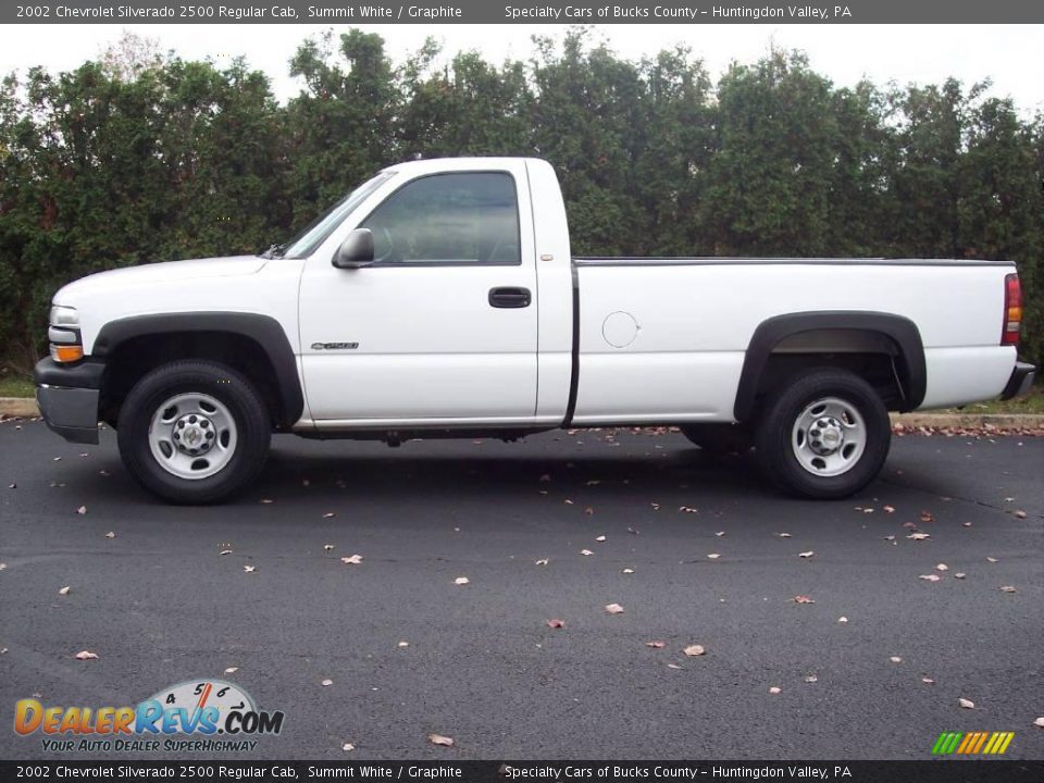 2002 Chevrolet Silverado 2500 Regular Cab Summit White / Graphite Photo #4