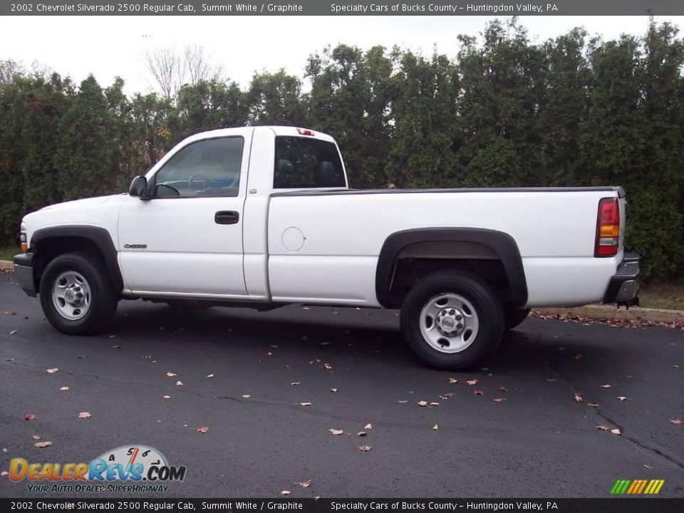 2002 Chevrolet Silverado 2500 Regular Cab Summit White / Graphite Photo #5