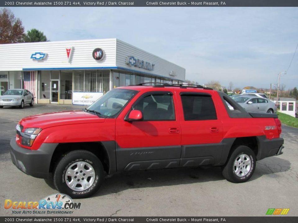 2003 Chevrolet Avalanche 1500 Z71 4x4 Victory Red / Dark Charcoal Photo #1