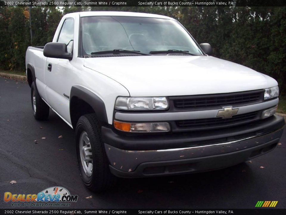 2002 Chevrolet Silverado 2500 Regular Cab Summit White / Graphite Photo #11