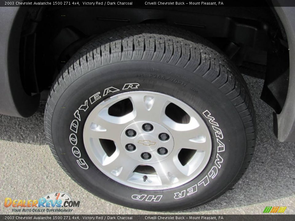 2003 Chevrolet Avalanche 1500 Z71 4x4 Victory Red / Dark Charcoal Photo #3