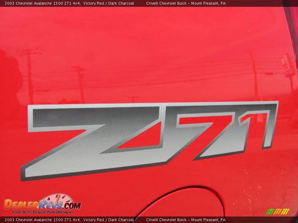 2003 Chevrolet Avalanche 1500 Z71 4x4 Victory Red / Dark Charcoal Photo #4