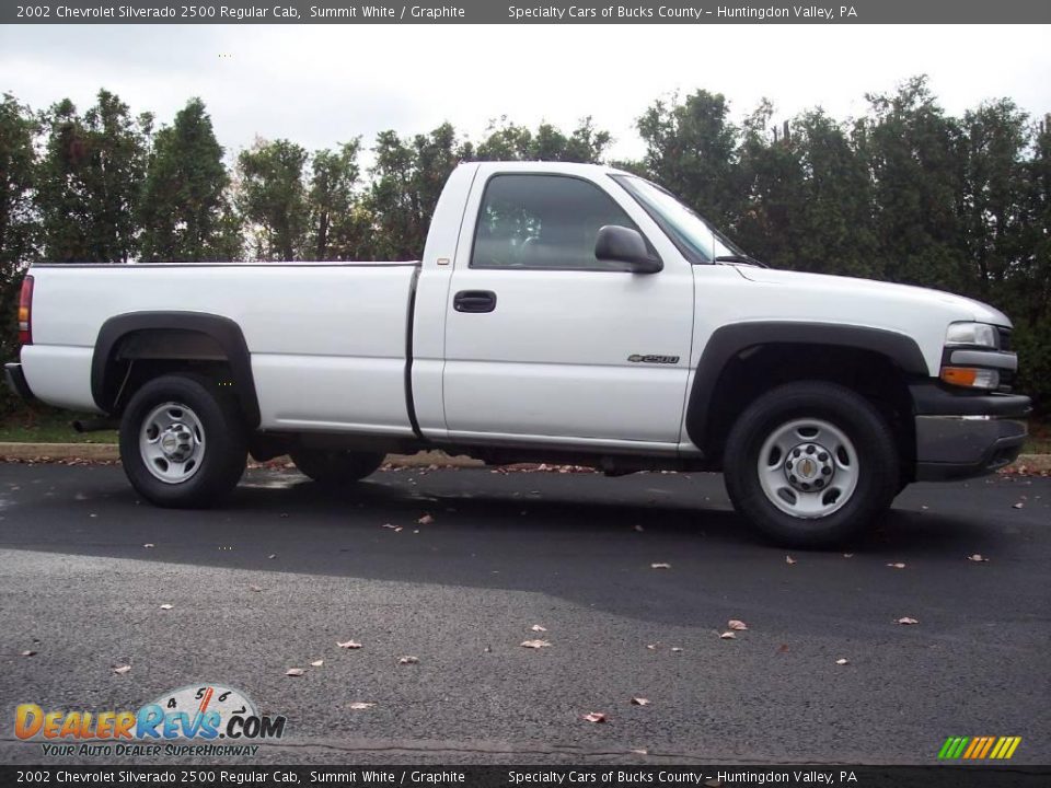 2002 Chevrolet Silverado 2500 Regular Cab Summit White / Graphite Photo #13