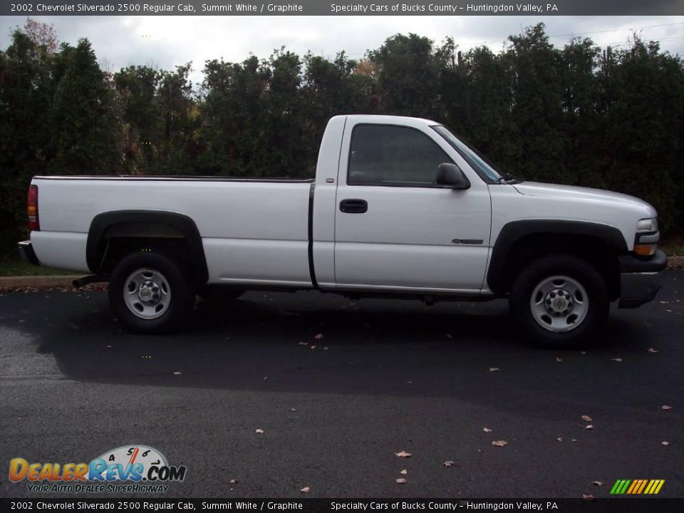 2002 Chevrolet Silverado 2500 Regular Cab Summit White / Graphite Photo #14