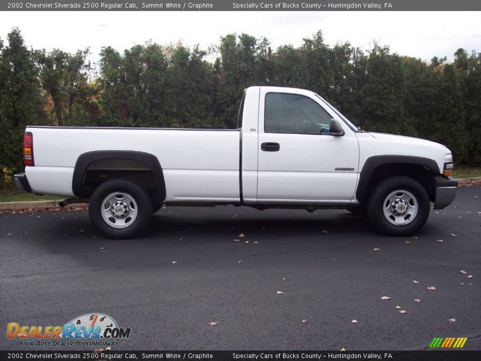 2002 Chevrolet Silverado 2500 Regular Cab Summit White / Graphite Photo #15